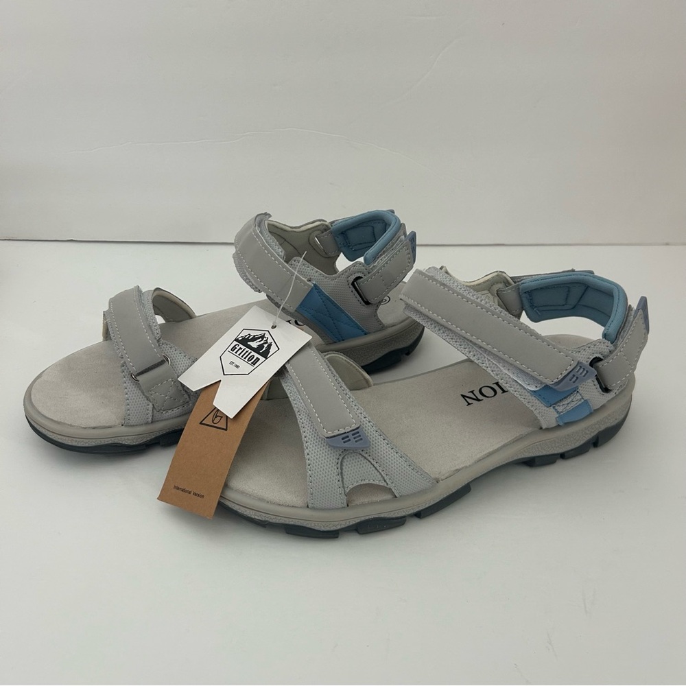 NWT Grition womens sandal gray size eur 39 (fits about a 8 us)